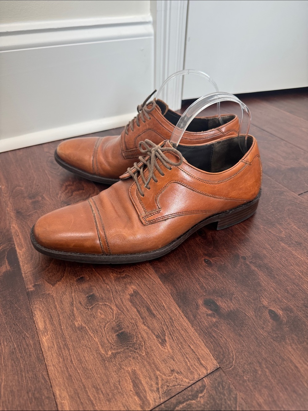 Johnston & Murphy Men’s Brown Leather Dress Shoes Business Suit Church, size 8